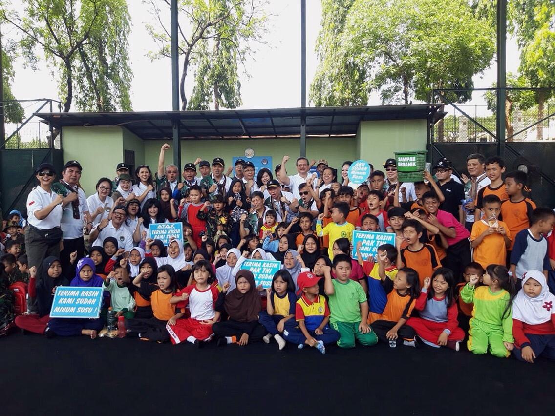Ajang Aksi Tanggap Anak Kolong yang bertajuk Minum Susu rame-Rame