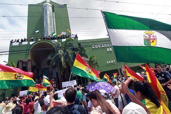 Unjuk Rasa di Bolivia