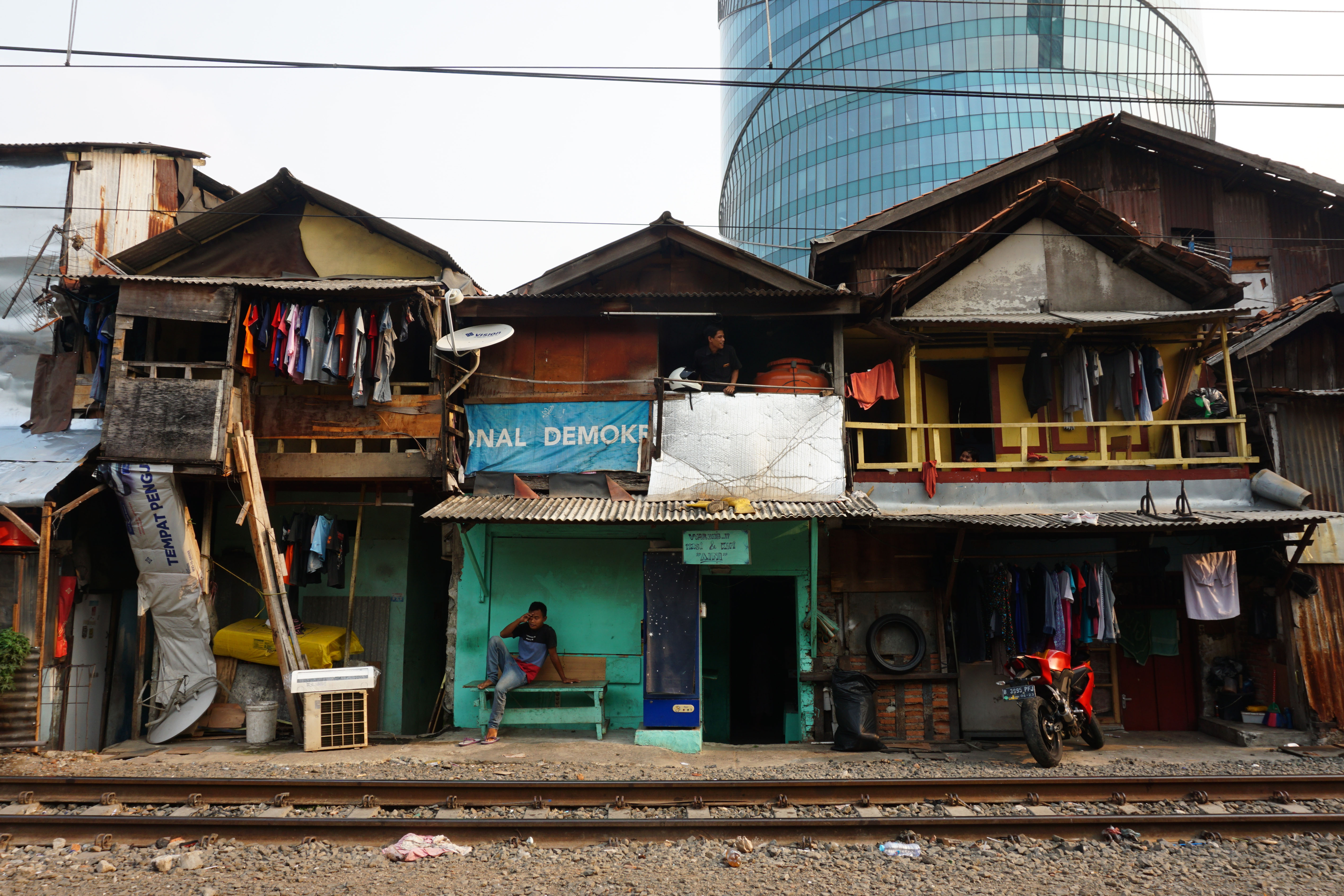 Kawasan kumuh di Petamburan, Tanah Abang, Jakarta Pusat