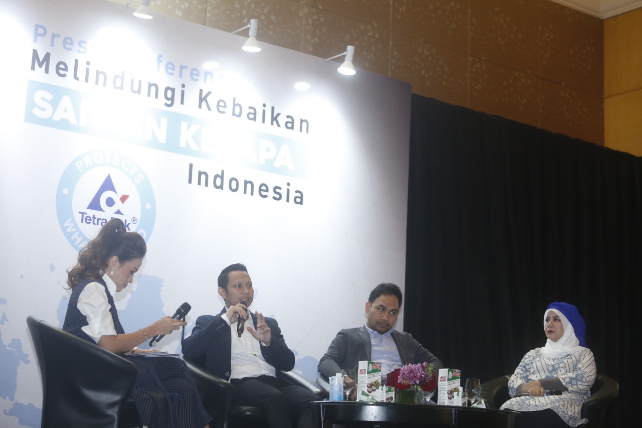 Acara jumpa pers bertajuk Melindungi Kebaikan Santan Kelapa Indonesia di Jakarta  