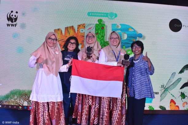 Siswa Indonesia dalam kompetisi Wild Wisdom Quiz 2019 (WWQ 2019) .