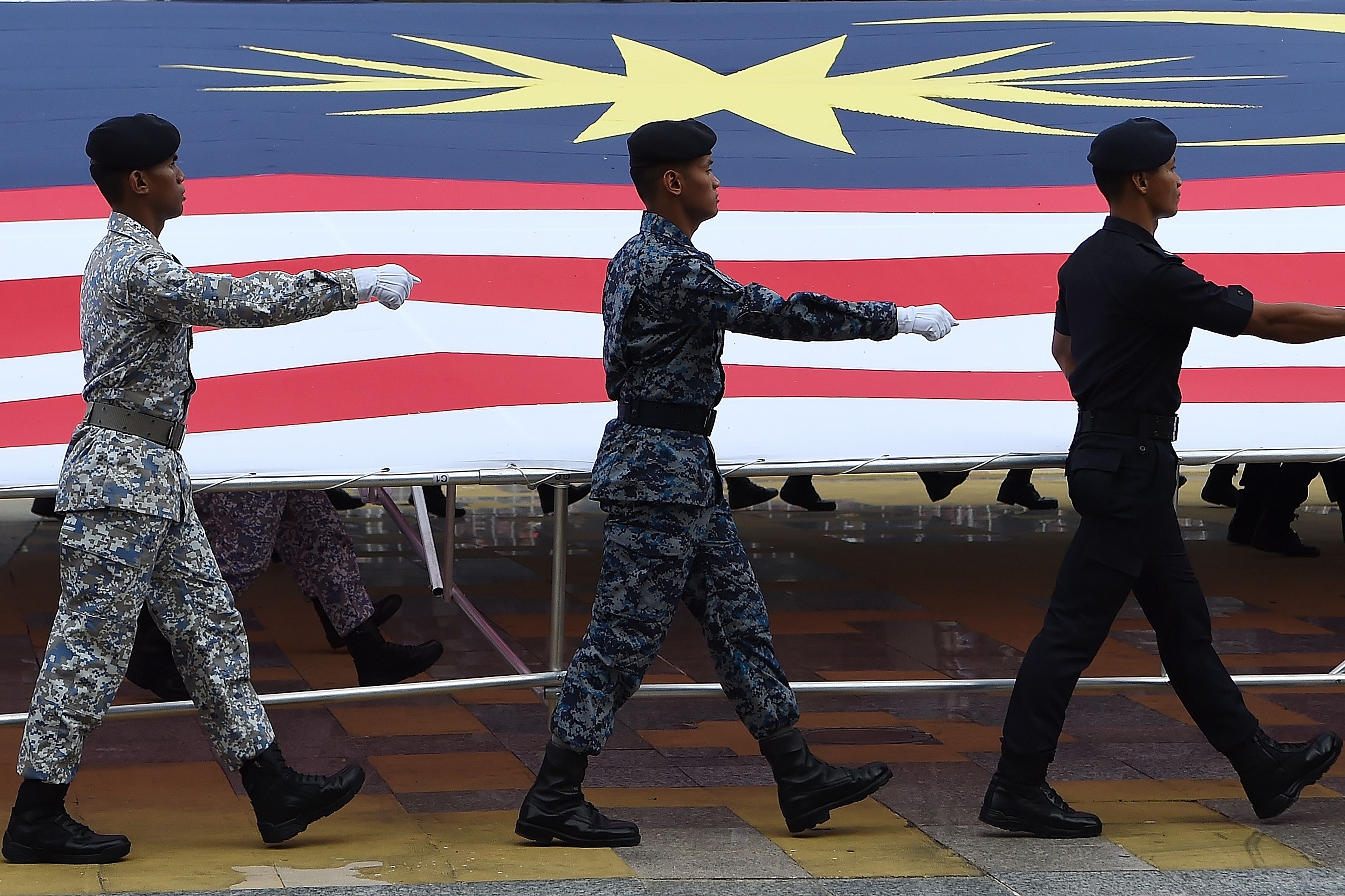 Ilustrasi foto bendera nasional Malaysia.