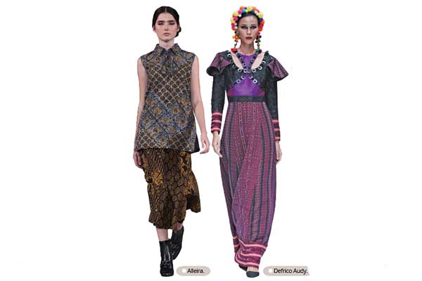 Peragaan busana dari kain tenun dan batik di Jakarta Fa­­­­shion Week (JFW) 2020 di Senayan City, Jakarta.