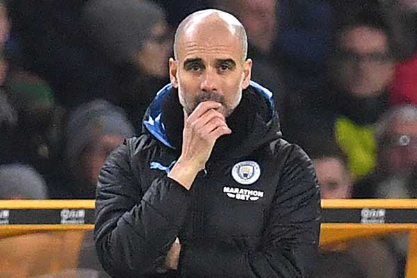 Pelatih Manchester City, Pep Guardiola.