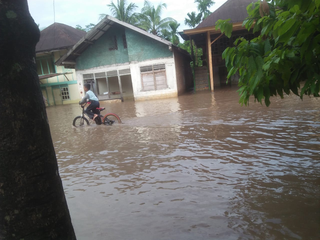 Sungai Musi Meluap Picu Banjir di Empat Lawang 