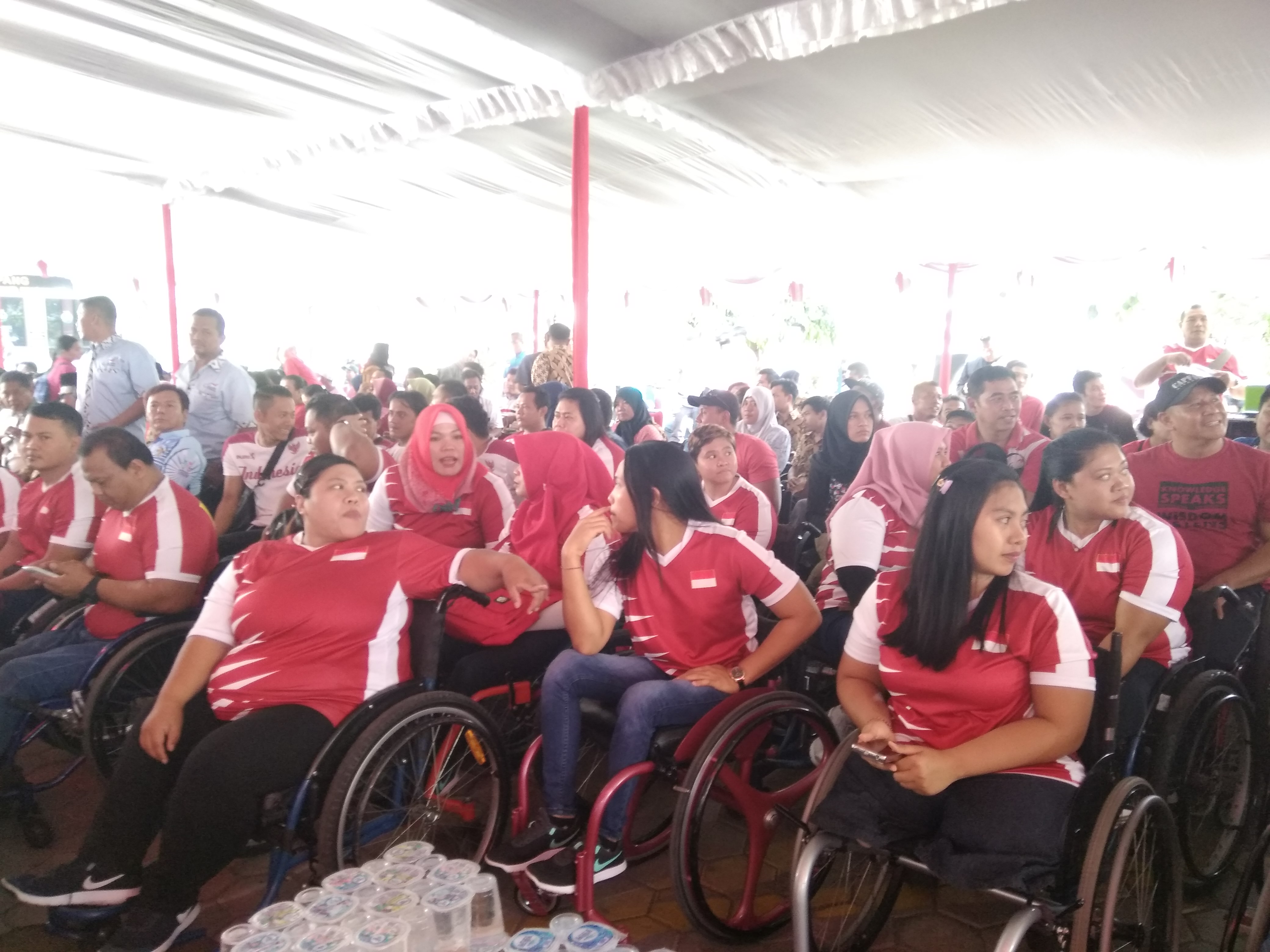  Para atlet paralimpik Indonesia yang disiapkan berlaga pada ASEAN Para Games 2020 di Manila, Filipina.    