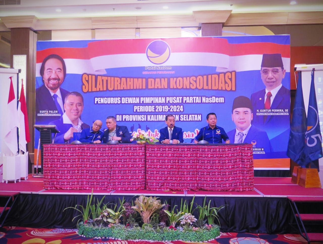 Konsolidasi Partai NasDem se Kalimantan Selatan, Sabtu (7/12/2019) malam. 