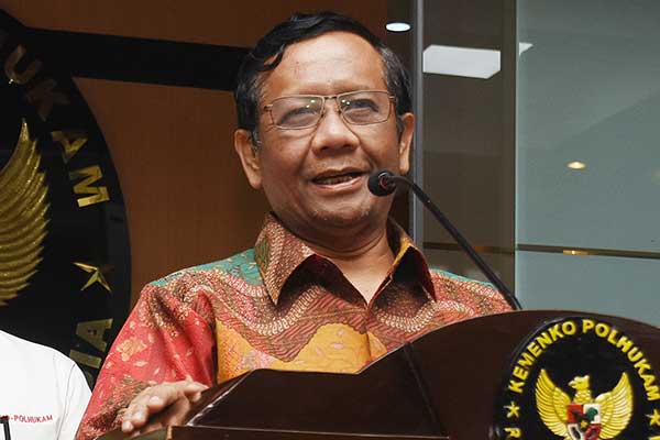 Menteri Koordinator Bidang Politik, Hukum, dan Keamanan Mahfud MD.