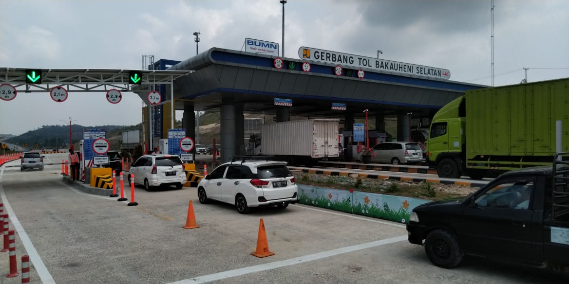 Pada 20 Desember 2019 jumlah data lalu lintas yang masuk ke Sumatra melalui gerbang tol Bakauheni sebanyak 8.100 kendaraan. 