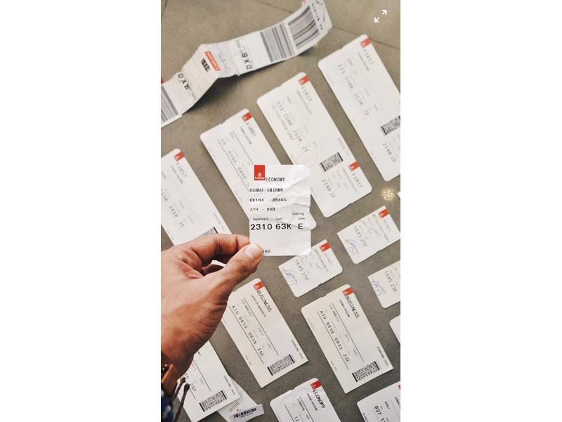 Ilustrasi foto boarding pass.