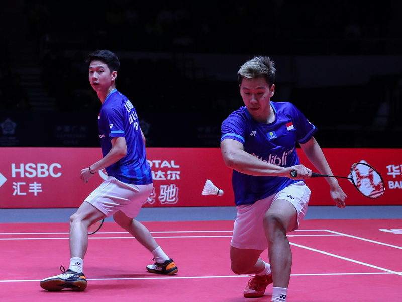 Ganda putra Indonesia Marcus Fernaldi Gideon/Kevin Sanjaya Sukamuljo