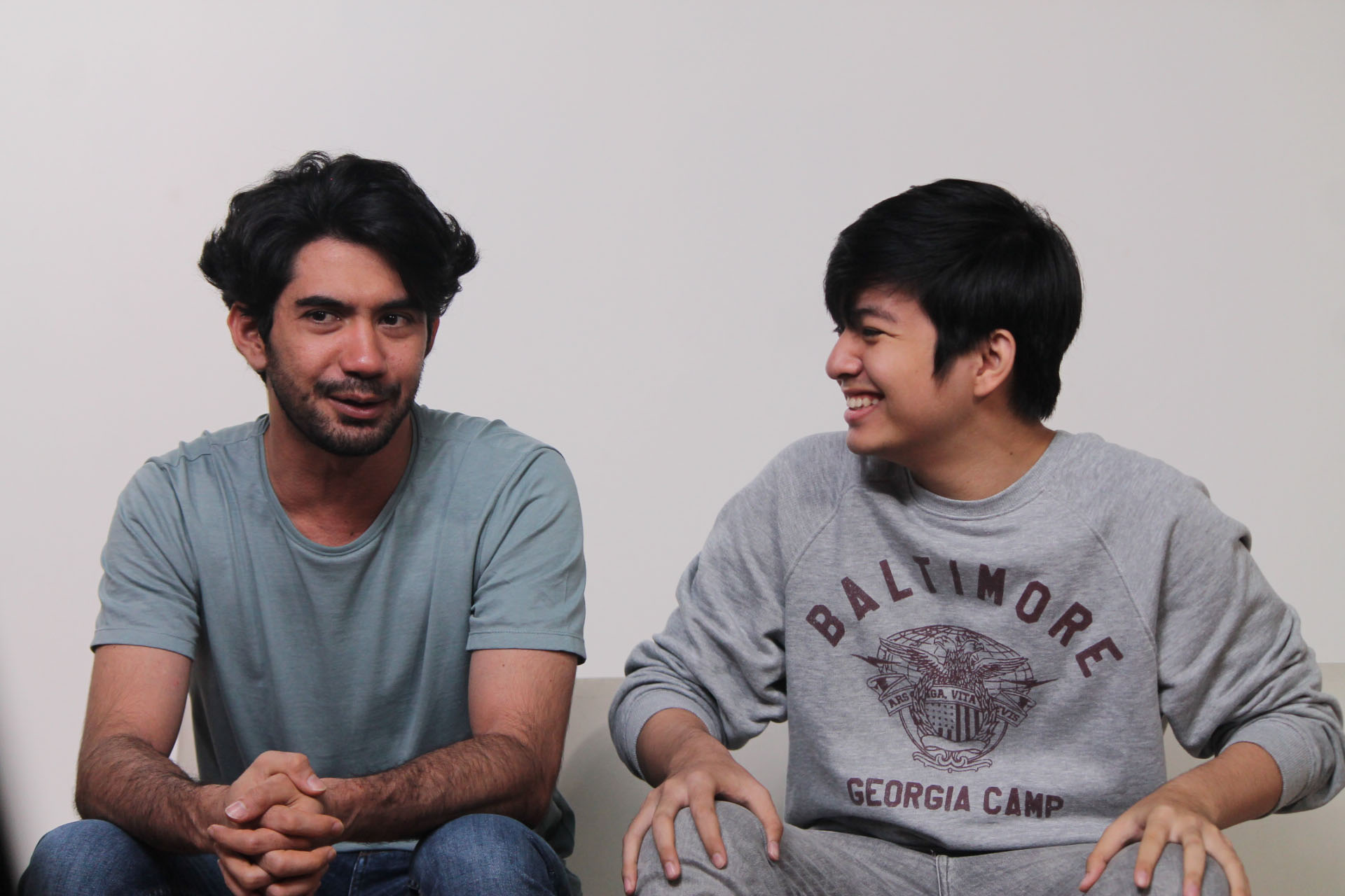 Aktor Reza Rahadian dan Angga Yunanda saat berkunjung ke Media Indonesia, Jakarta, September 2019.