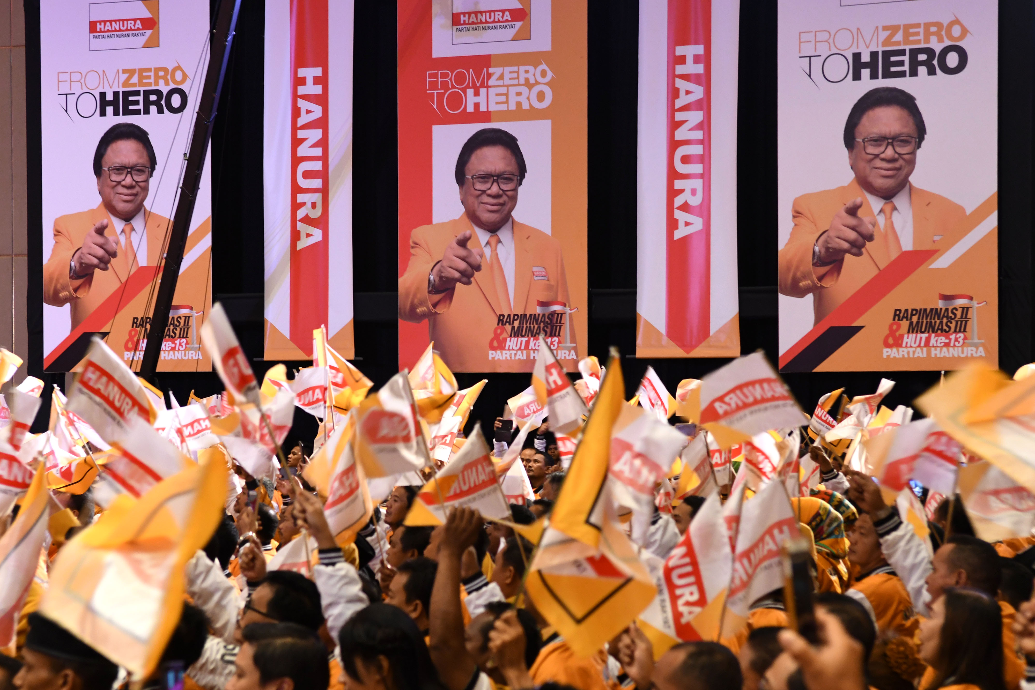 Suasana Pembukaan Munas Partai Hanura, hari ini.