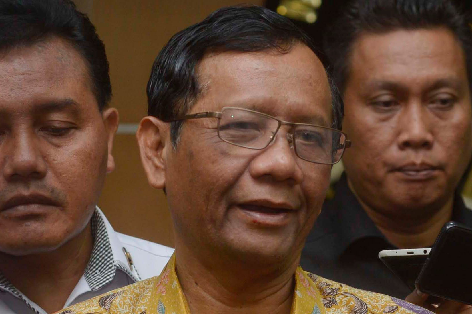 Menteri Koordinator Bidang Politik, Hukum, dan Keamanan Mahfud MD.
