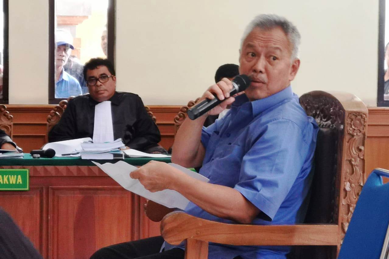 Tomy Winata Menjadi Saksi di Pengadilan Negeri Denpasar