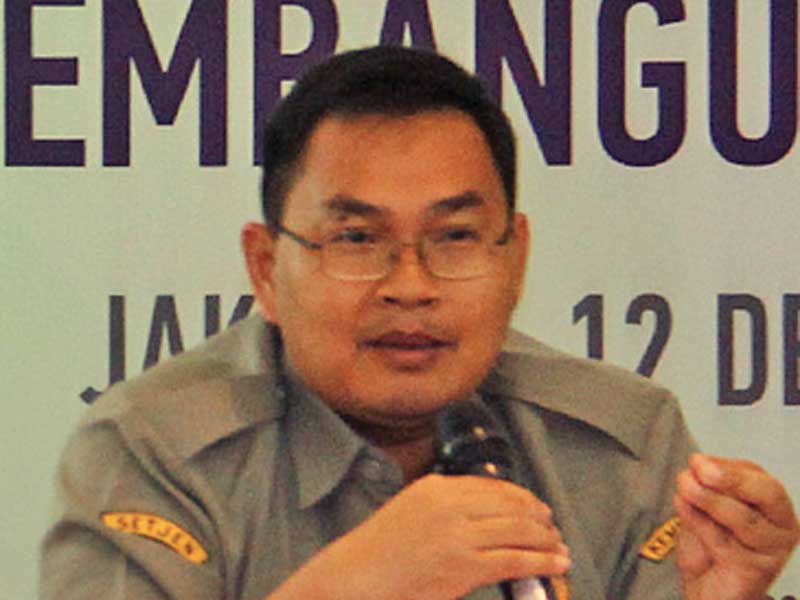 Kepala Biro Humas dan Informasi Publik Kementerian Pertanian, Kuntoro Boga Andri, menjadi pembicara dalam diskusi kelompok terarah .