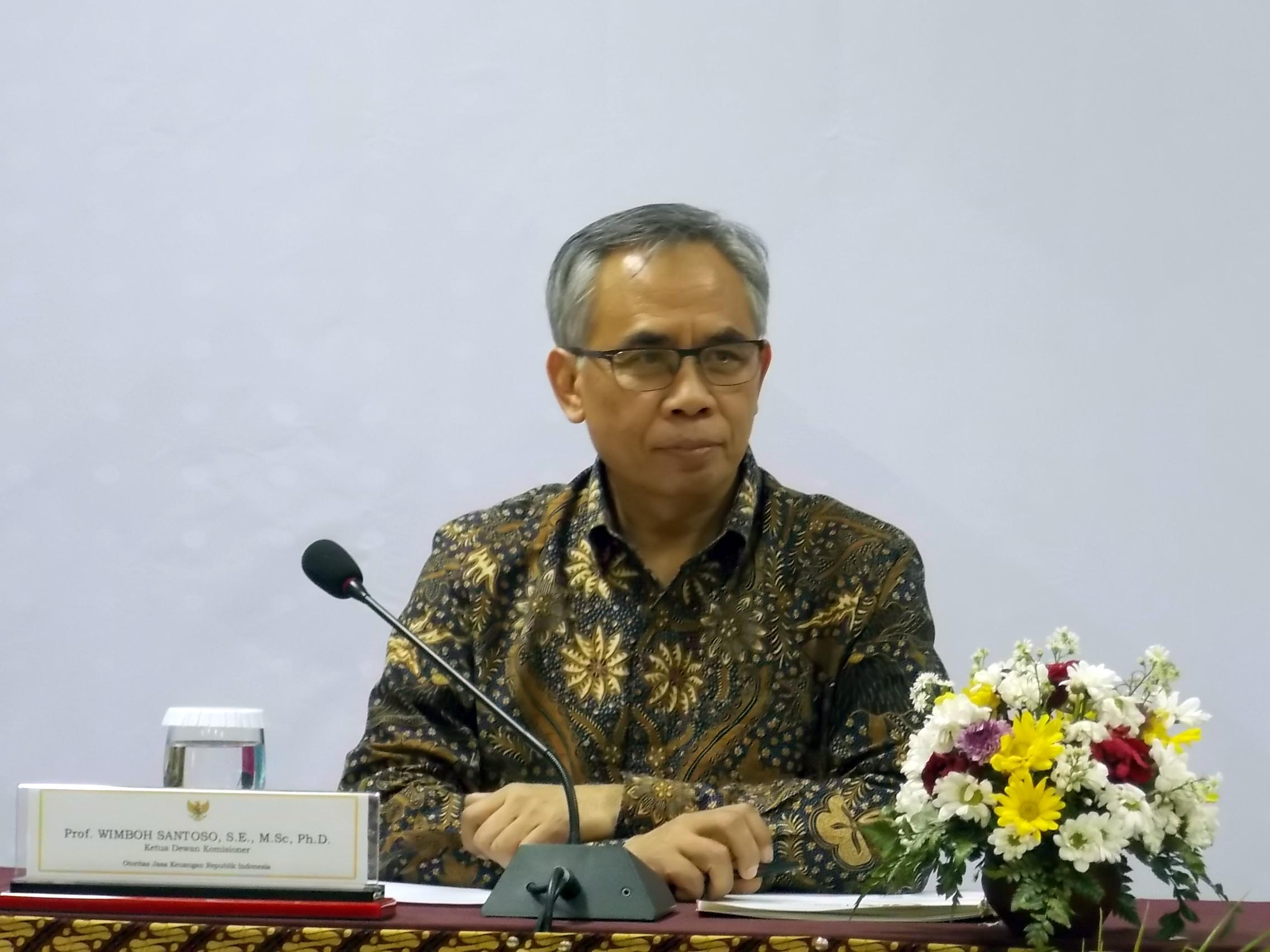 Ketua Dewan Komisioner Otoritas Jasa Keuangan (OJK), Wimboh Santoso. 