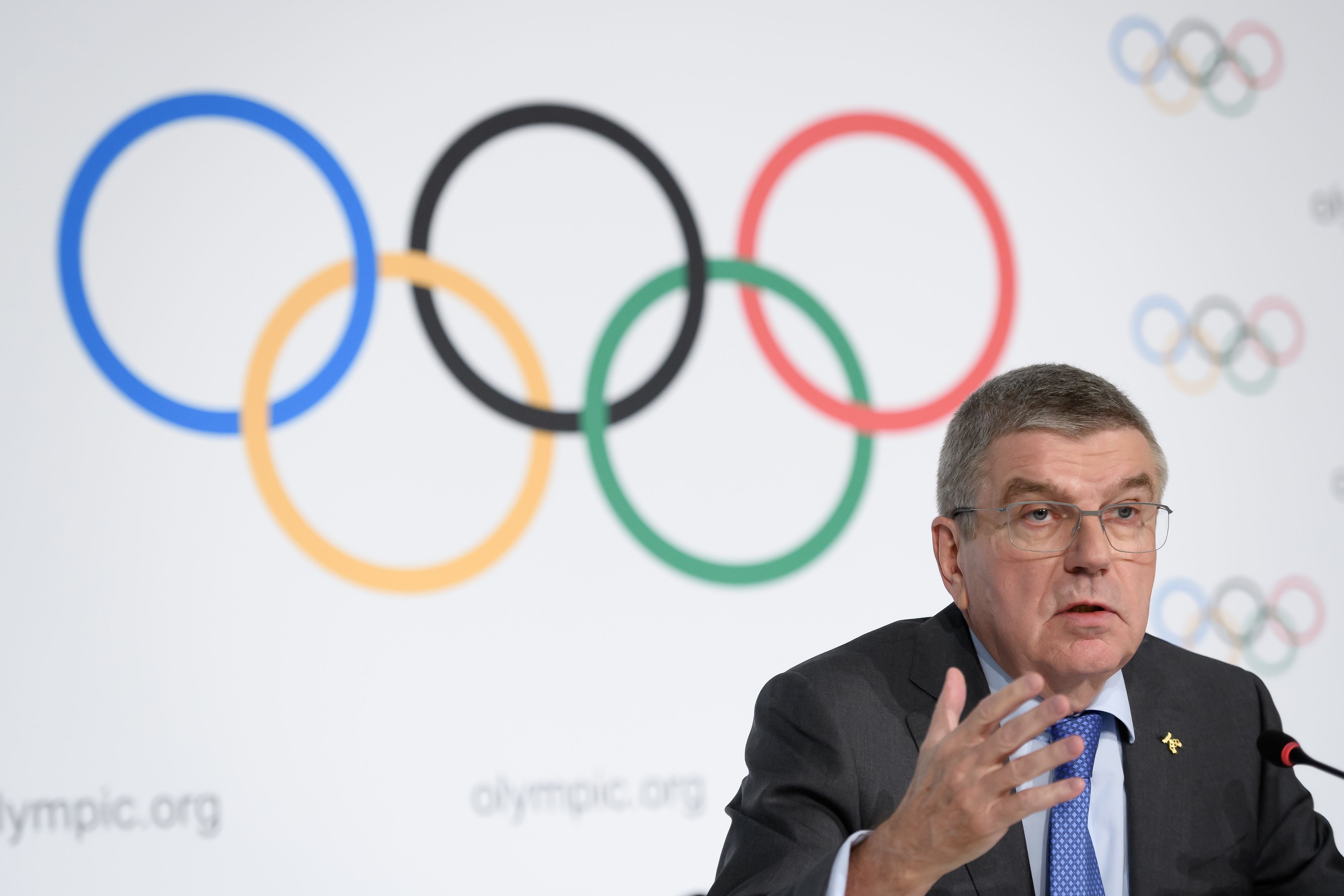 Presiden International Olympic Committee (IOC) Thomas Bach