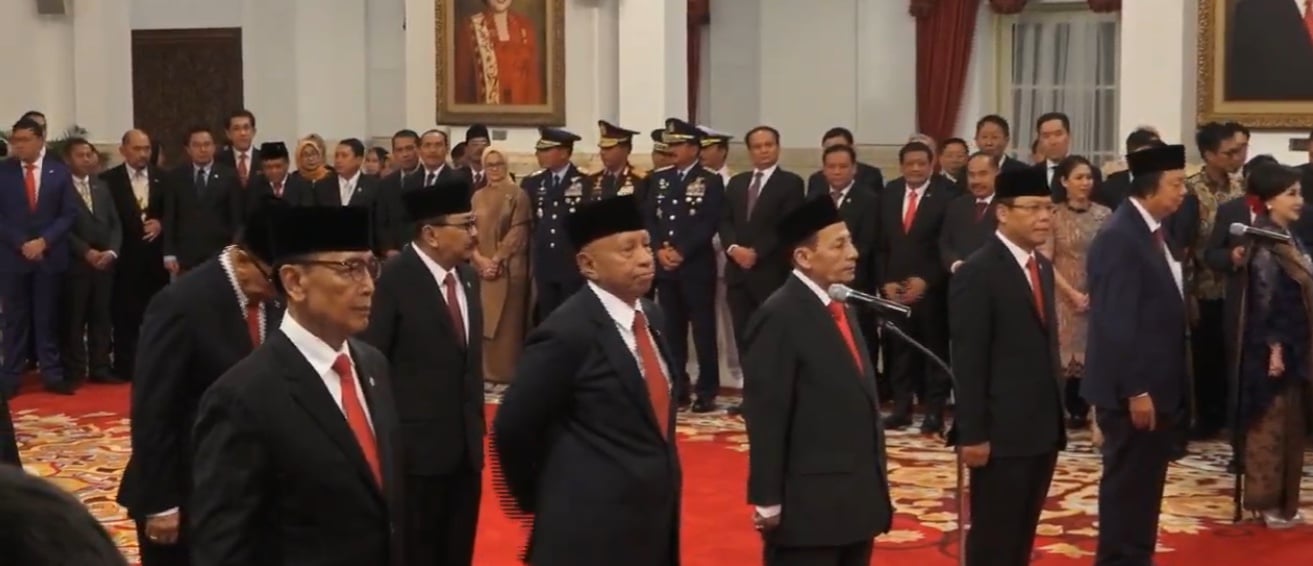 Pelantikan Dewan Pertimbangan Presiden di Istana Negara