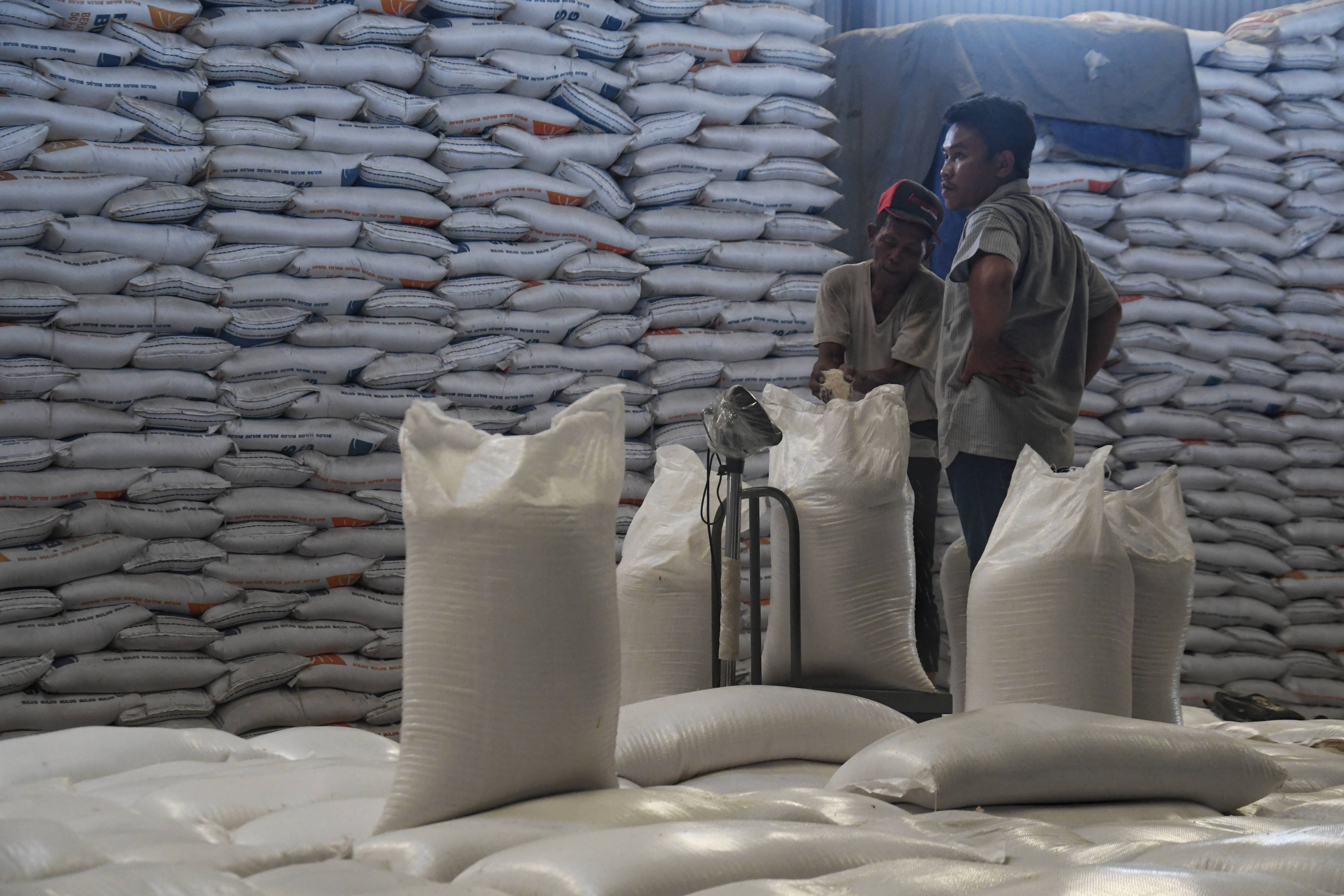 Stok beras di Gudang Bulog, SUnter, Jakarta