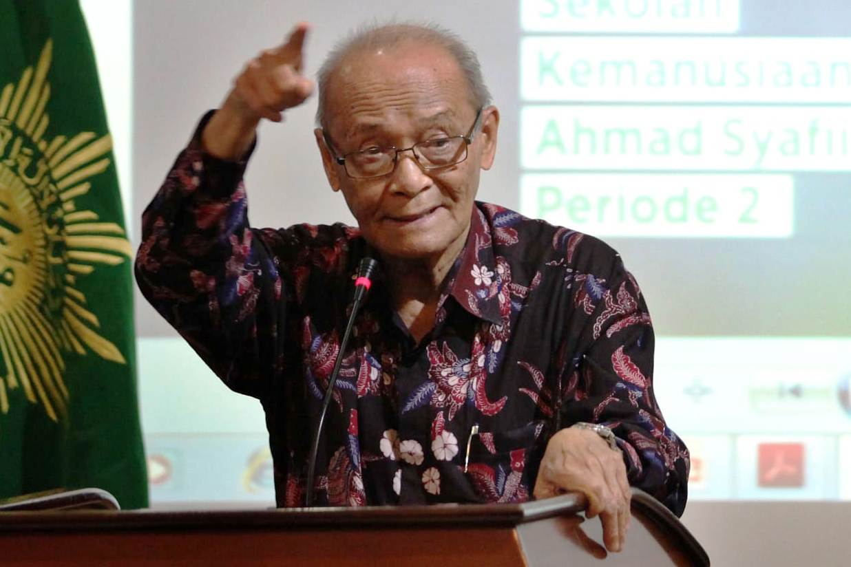 Dewan Pengarah Badan Pembinaan Ideologi Pancasila (BPIP) Ahmad Syafii Maarif.