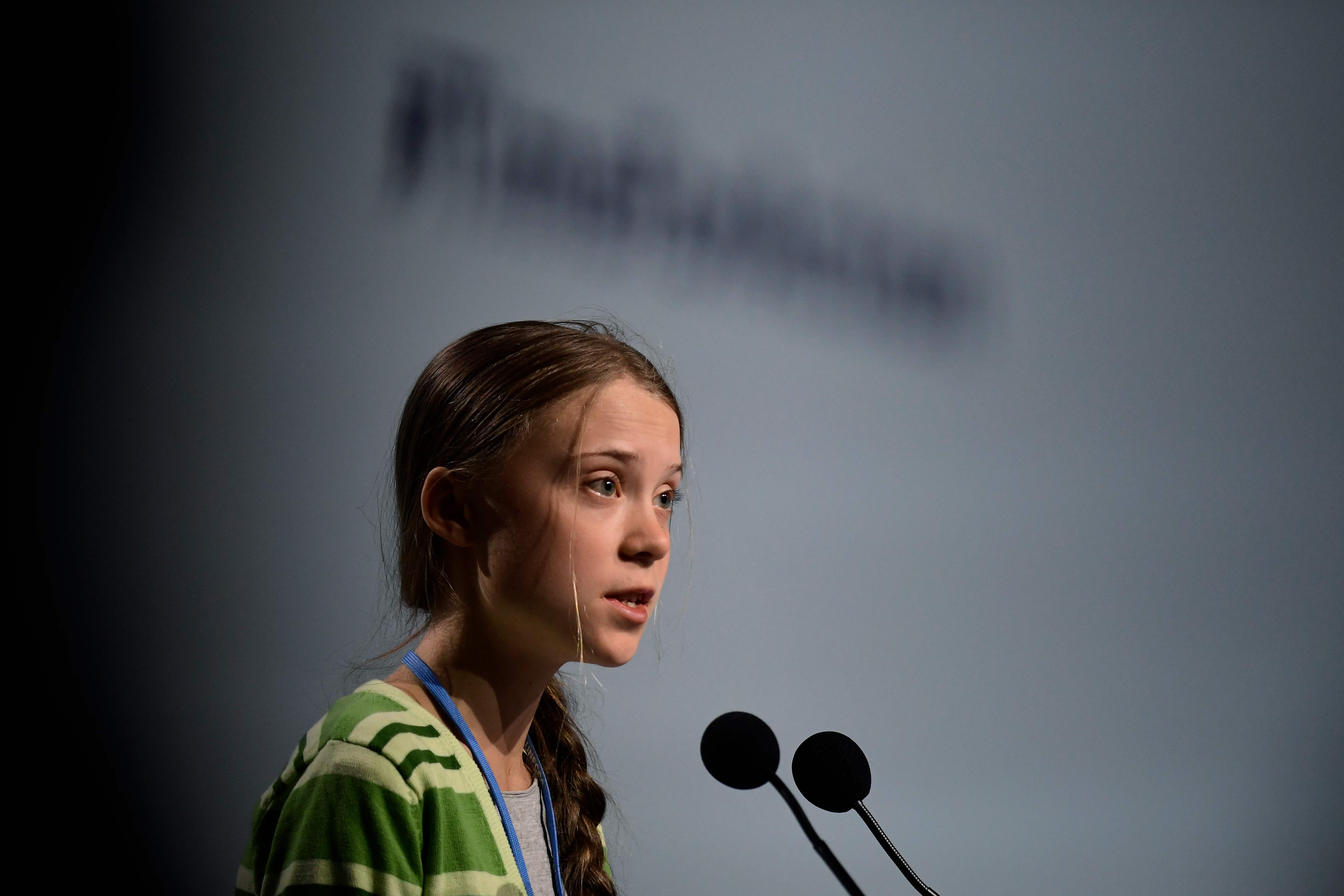 Aktivis Swedia Greta Thunberg berpidato di Forum Iklim PBB UNFCCC COP25 Spanyol