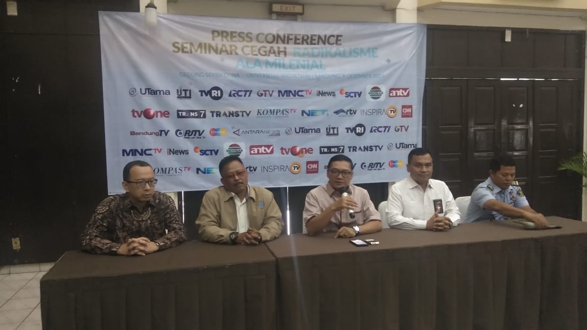 Seminar tangkal radikalisme di Universitas Widyatama Bandung, Senin (9/12/2019)