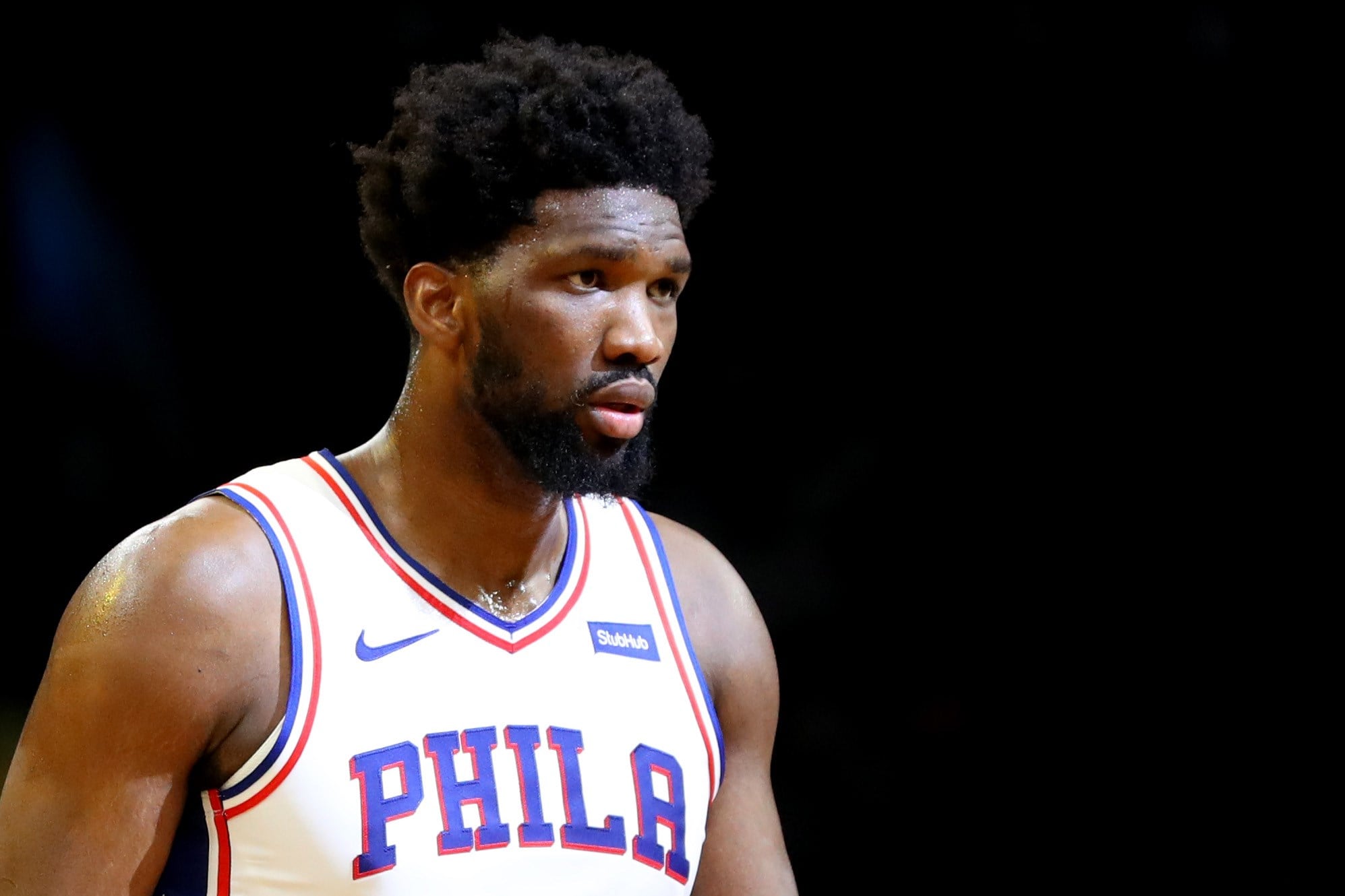  Pemian center Joel Embiid bermain luar biasa dan menyumbang  21 poin untuk Philadelphia 76er saat melawan Washington Wizards.  
