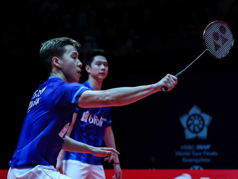 Ganda putra Marcus Fernaldi Gideon/Kevin Sanjaya Sukamuljo