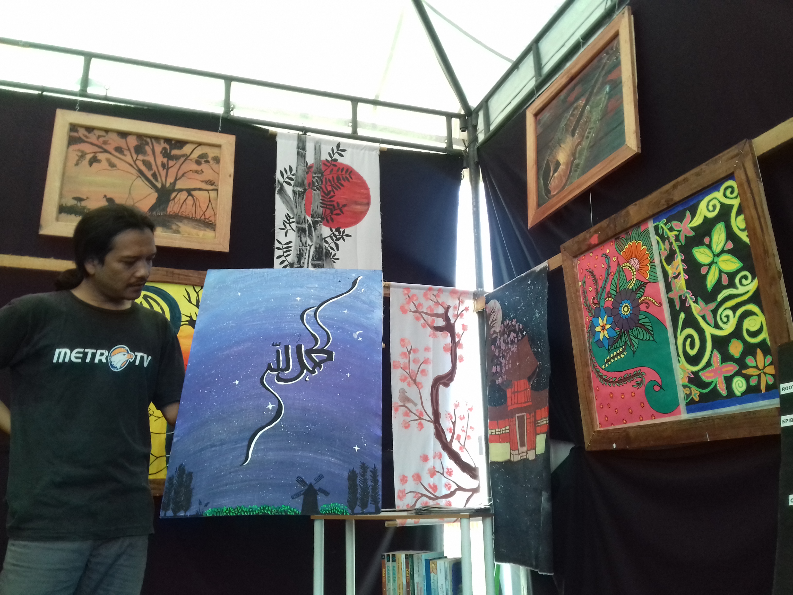 Lukisan Hasil Karya Siswa Sukma Bangsa Dipamerkan di PidieEducation Festival 2019: 