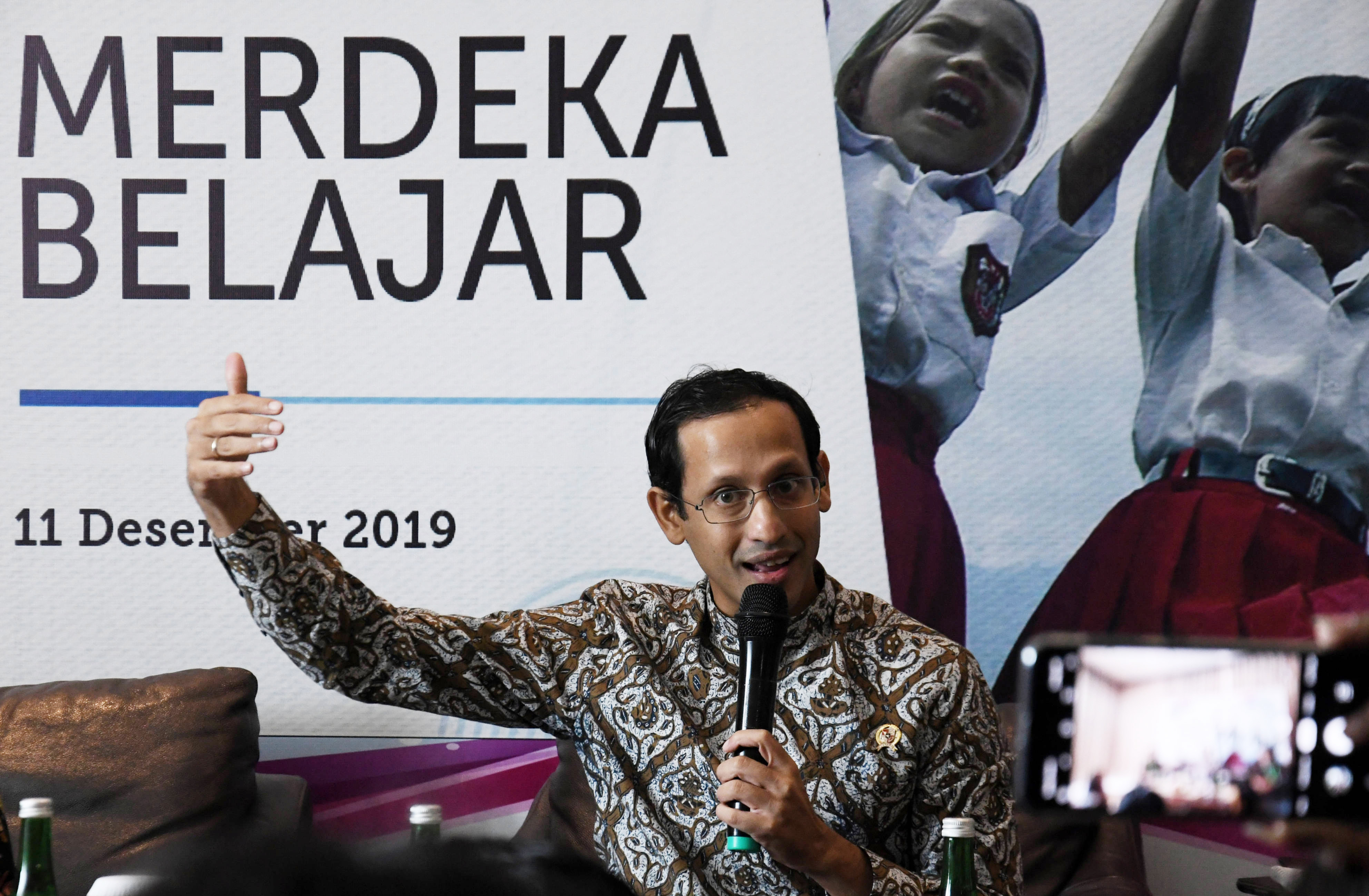 Mendikbud Nadiem Anwar Makarim 