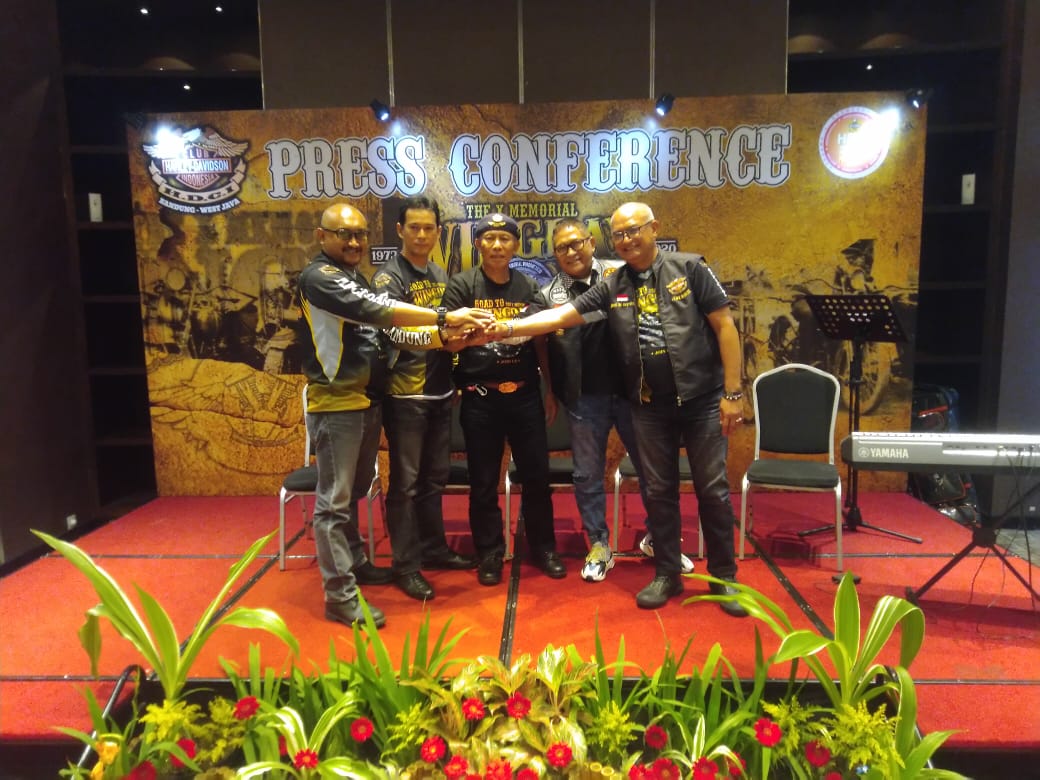 Pengurus Daerah Harley Davidson Club Indonesia Bandung-Jawa Barat mempersiapkan Wing Day ke-10 berskala internasional.