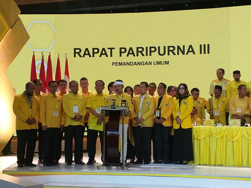 Musyawarah Nasional (Munas) Partai Golkar di Hotel Ritz Charlton, Jakarta, Kamis (5/12), yang membahas rancangan program umum Partai Golkar.