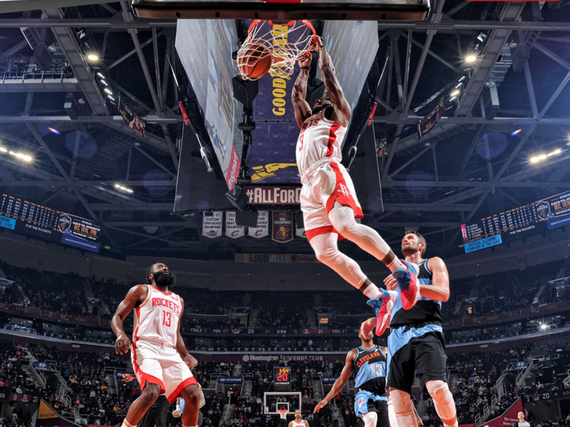 Laga antara Cleveland Cavaliers dan Houston Rockets