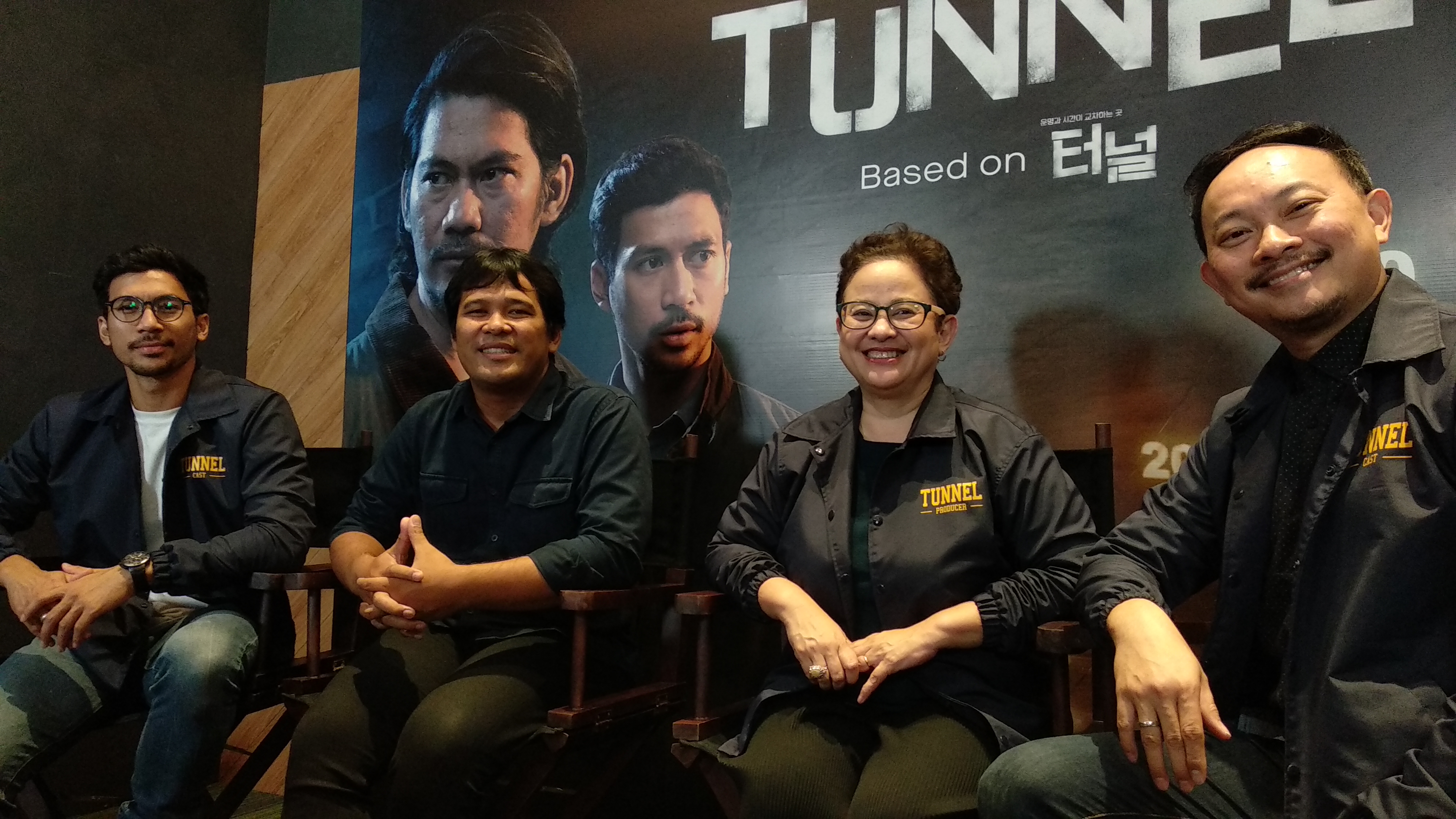 (Kiri-kanan) para sosok dibalik Tunnel: Andrie Mashadi, Ifa Isfansyah, Shanty Harmayn, dan Verdi Solaiman. 