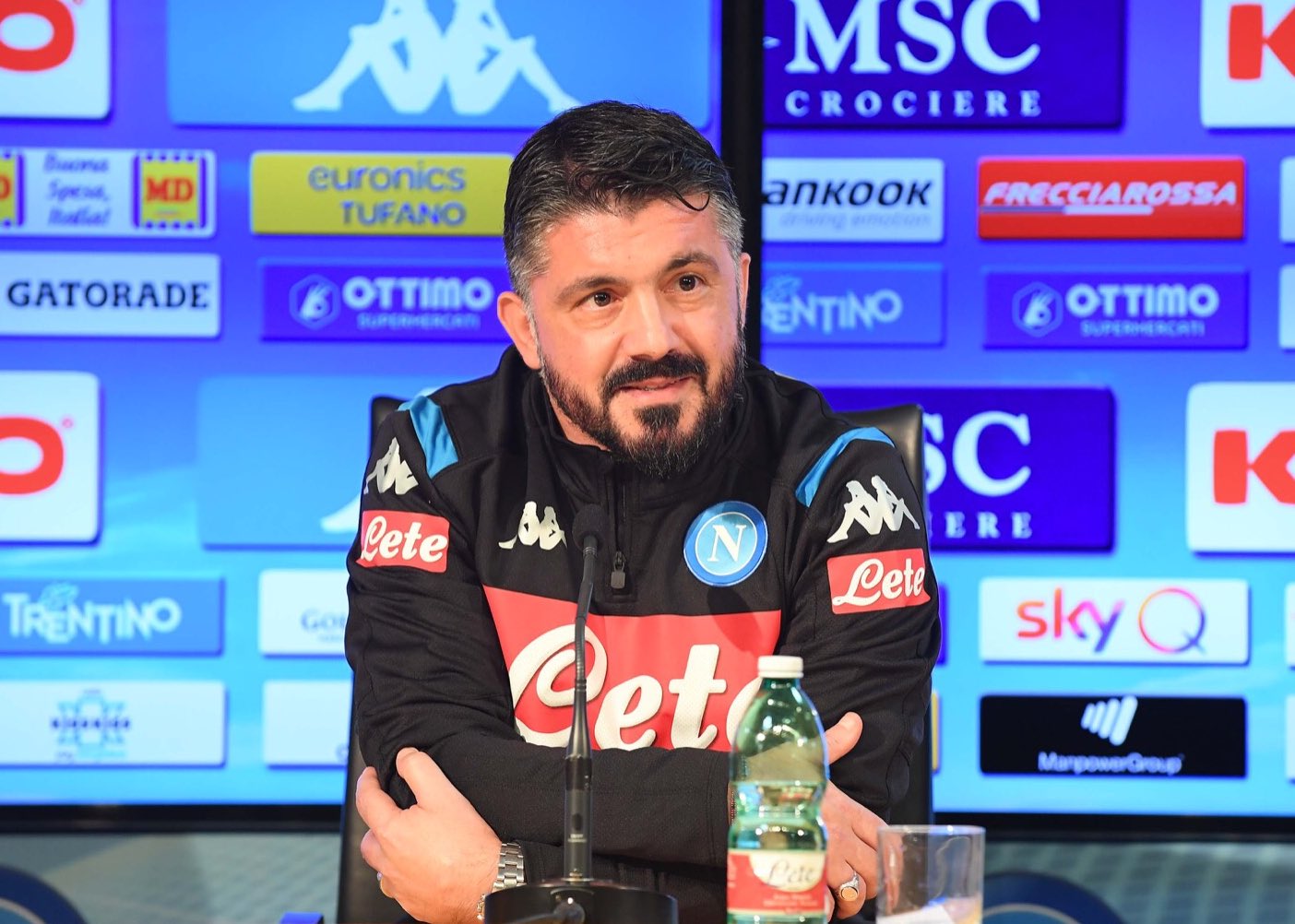 Gennaro Gattuso saat diperkenalkan sebagai pelatih Napoli