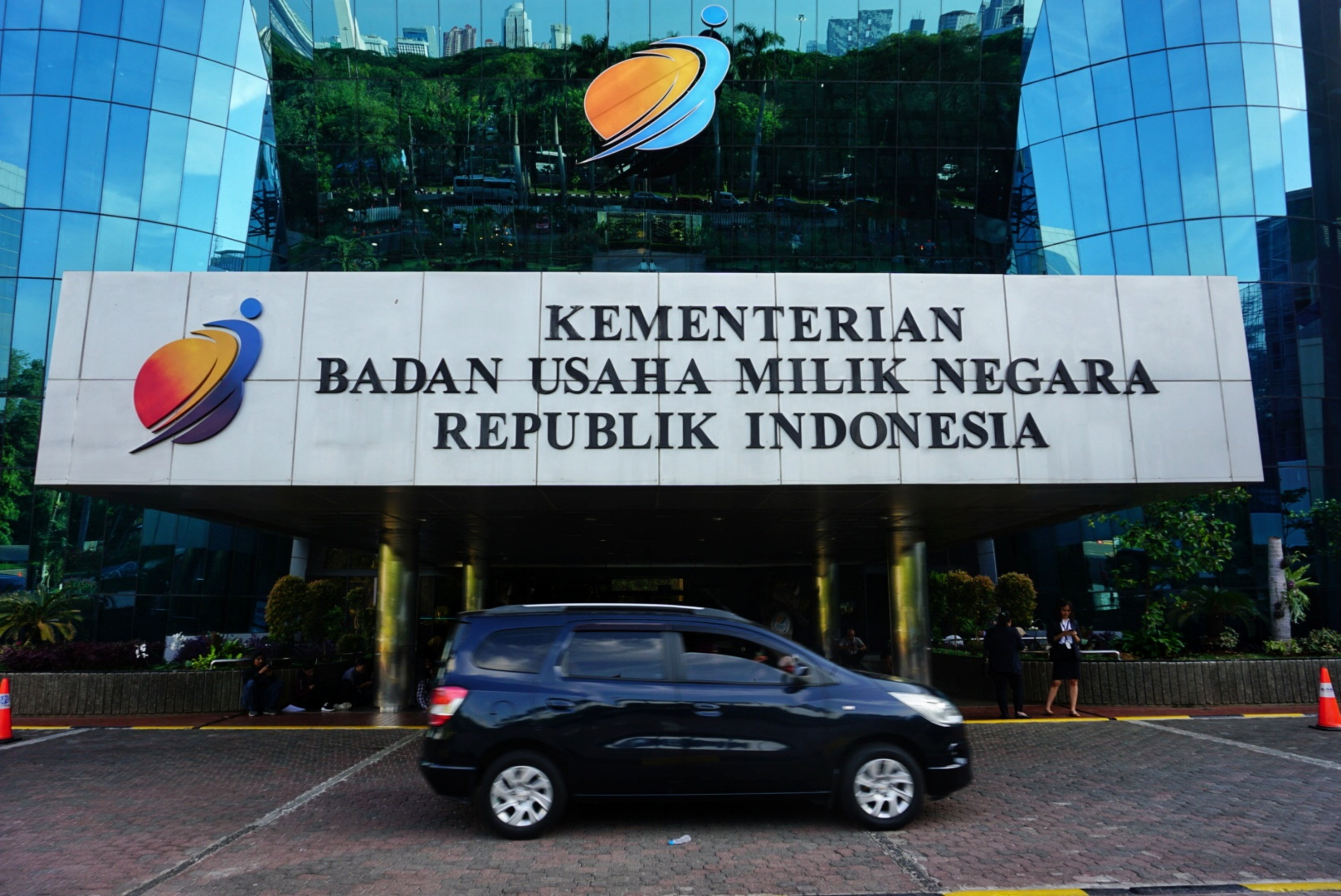 Gedung Kementerian Badan Usaha Milik Negara (BUMN) di Jalan Medan Merdeka Selatan