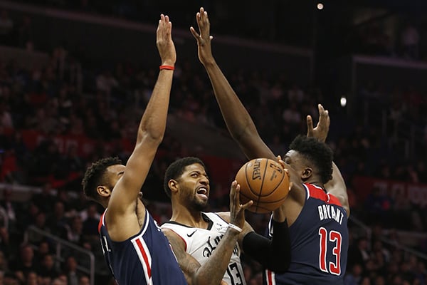 LA Clippers meraih kemenangan telak atas Washington Wizards