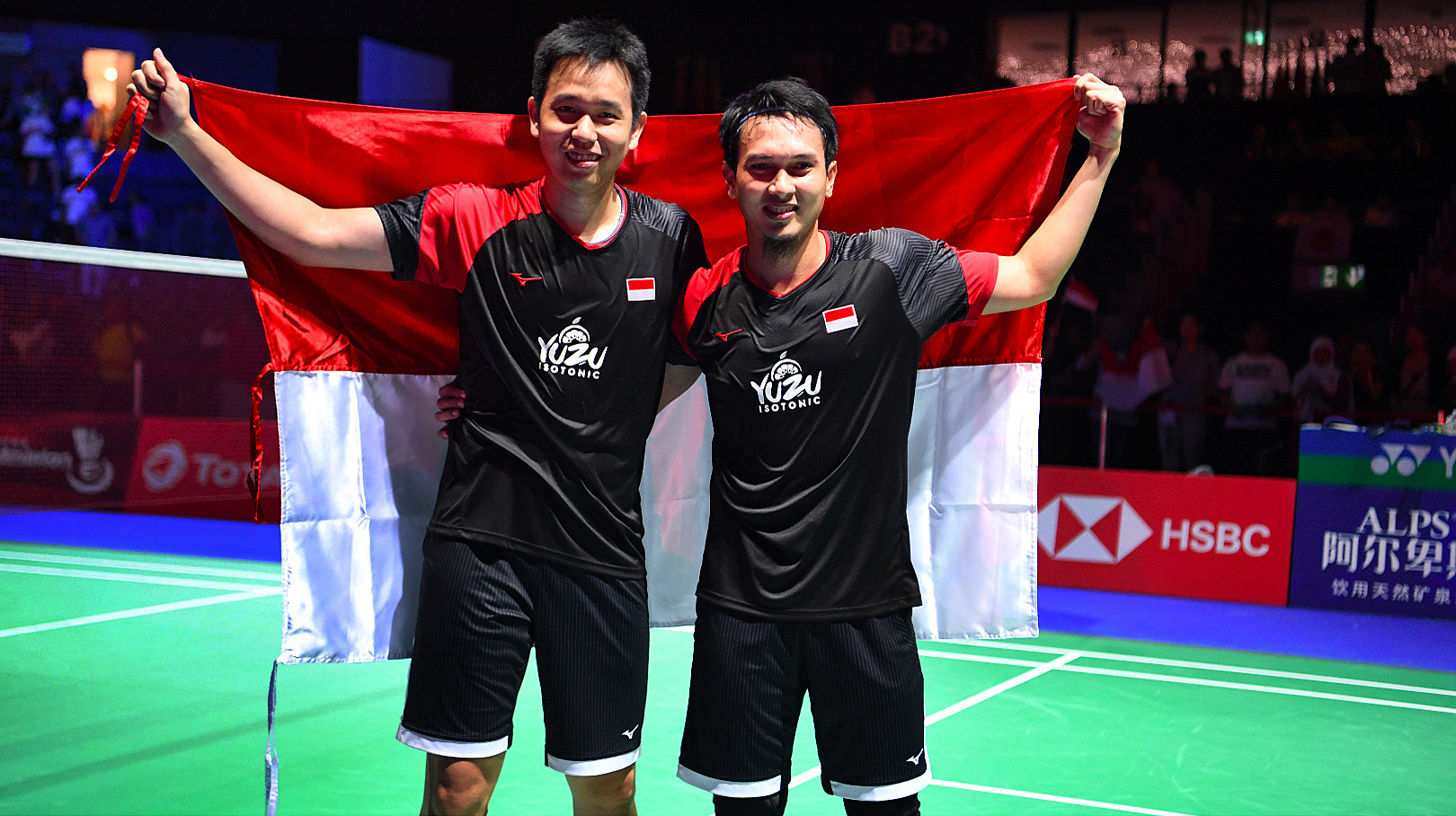 Ganda putra Hendra Setiawan/Mohammad Ahsan, sukses menjadi juara BWF World Tour Finals 2019.