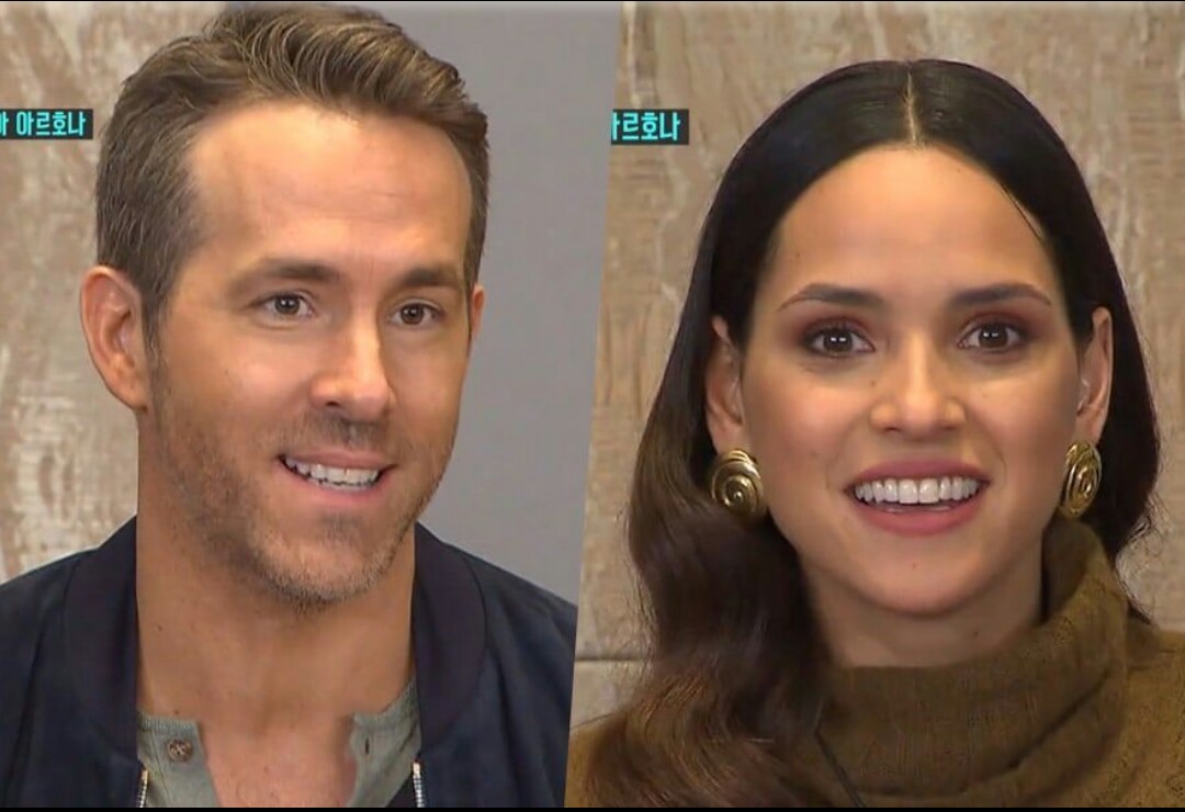 Ryand Reynold dan Adria Arjona tampil sebagai bintang tamu variety show Running Man. 