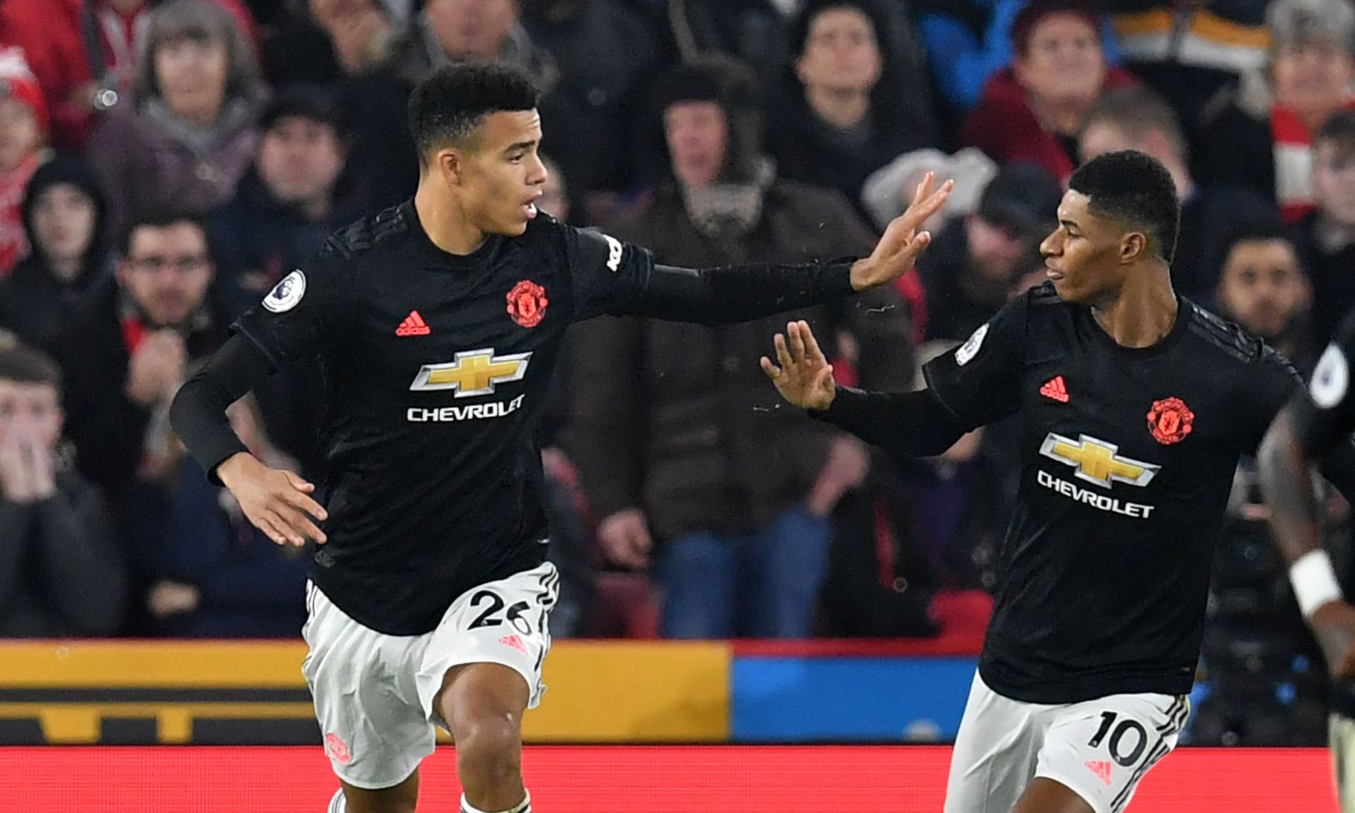 Mason Greenwood dan Marcus Rashford