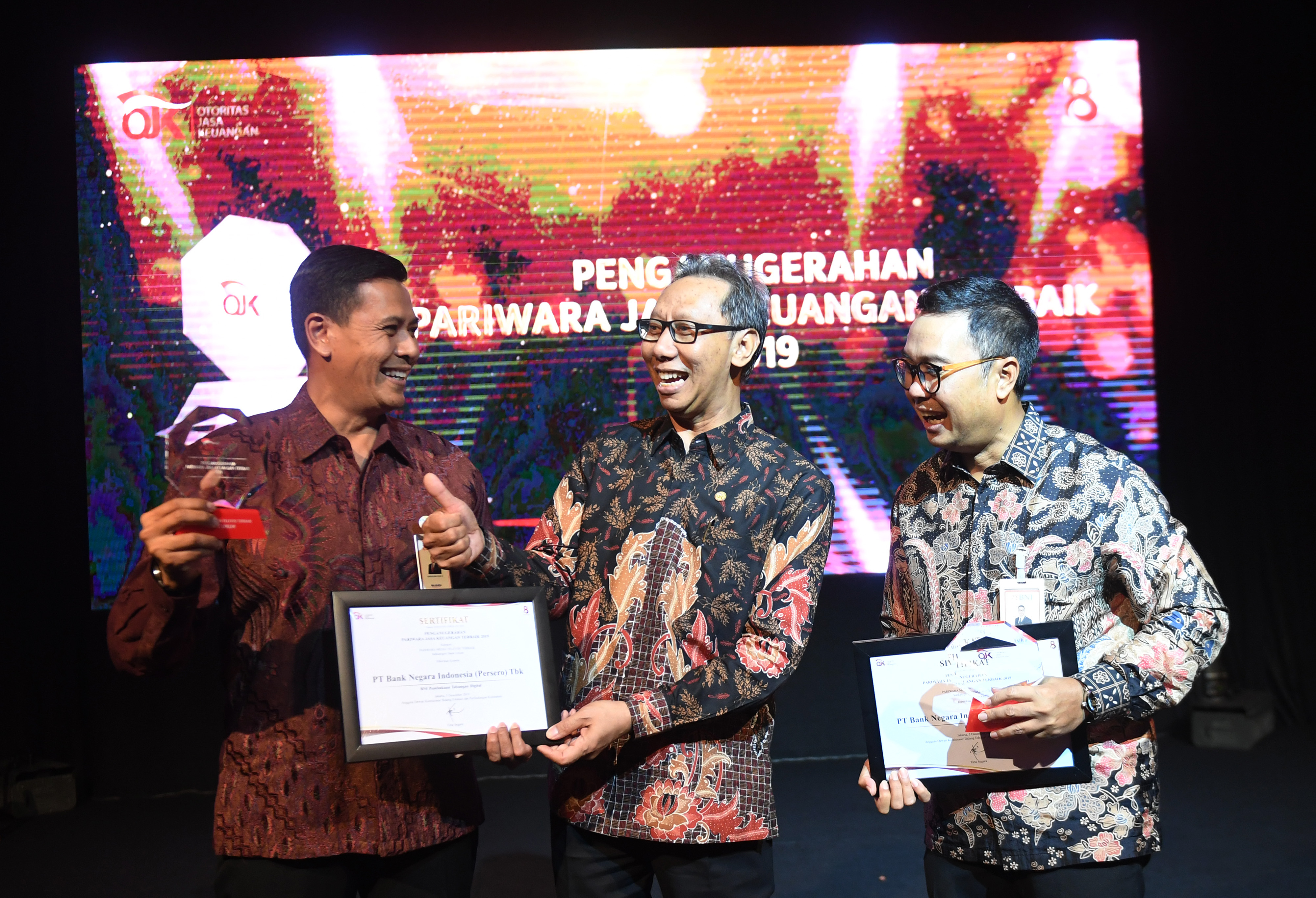 Penganugerahan Parirawa jasa Keuangan 2019