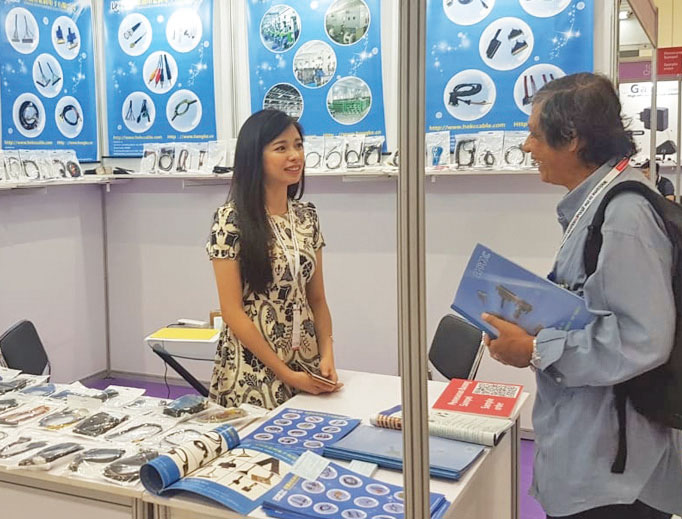 GLOBAL Sources Electronics Indonesia memamerkan beragam produk elektronik, aksesori seluler, komponen elektronik, dan power supplies