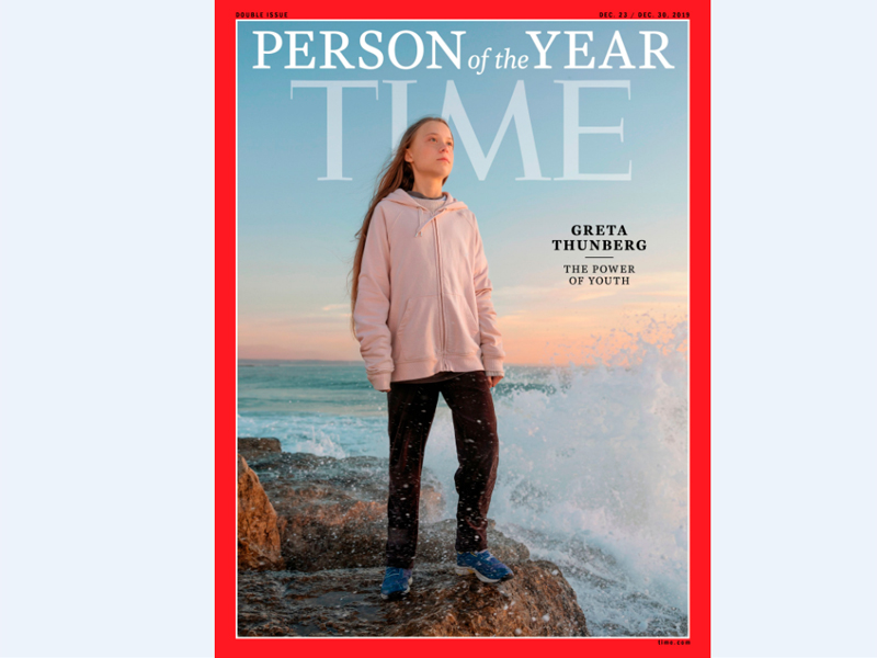 Majalah Time Nobatkan Thunberg Sebagai Person of the Year 2019