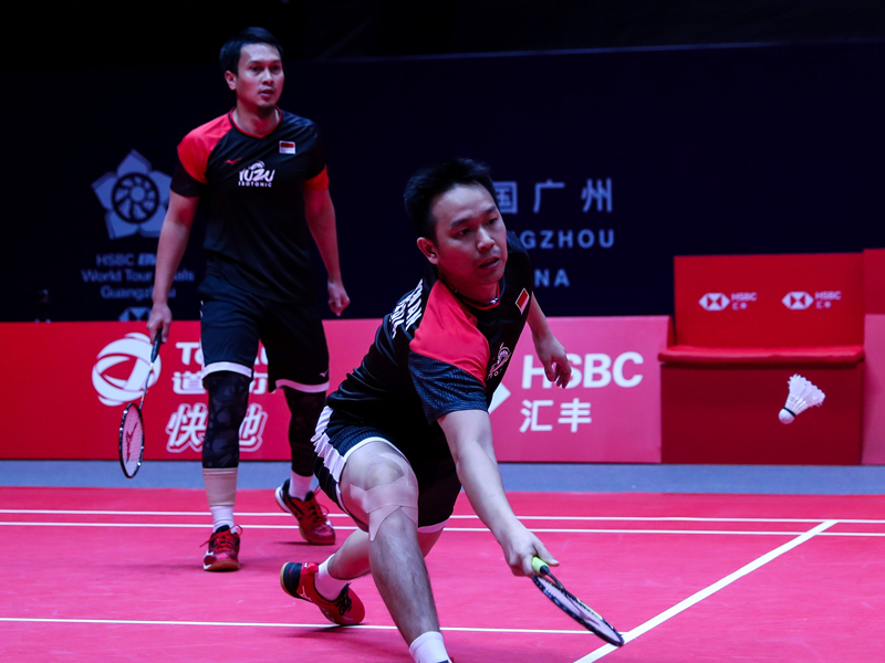 Ganda putra Indonesia Hendra Setiawan dan Mohammad Ahsan