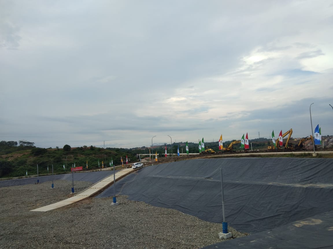 TPA Sampah Manggar di Balikpapan, Kalimantan Timur, yang akan diresmikan Presiden Joko Widodo, Rabu (18/12).