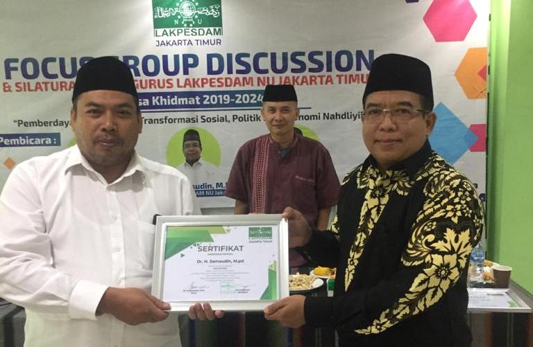 Forum Group Discusion (FGD) dan Silaturahmi Pengurus dengan tema 'Pemberdayaan SDM  untuk Tranformasi Sosial Politik dan Ekonomi Nahdliyin'