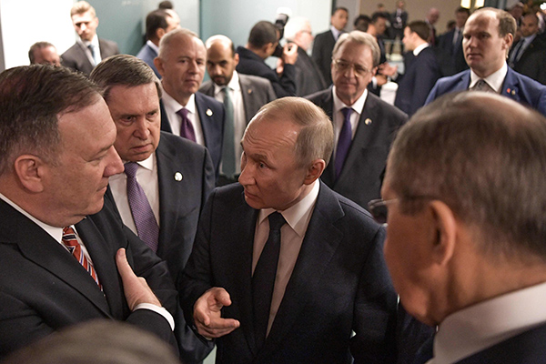 Sejumlah pemimpin dunia hadir dalam Konferensi Tingkat Tinggi (KTT) di Berlin