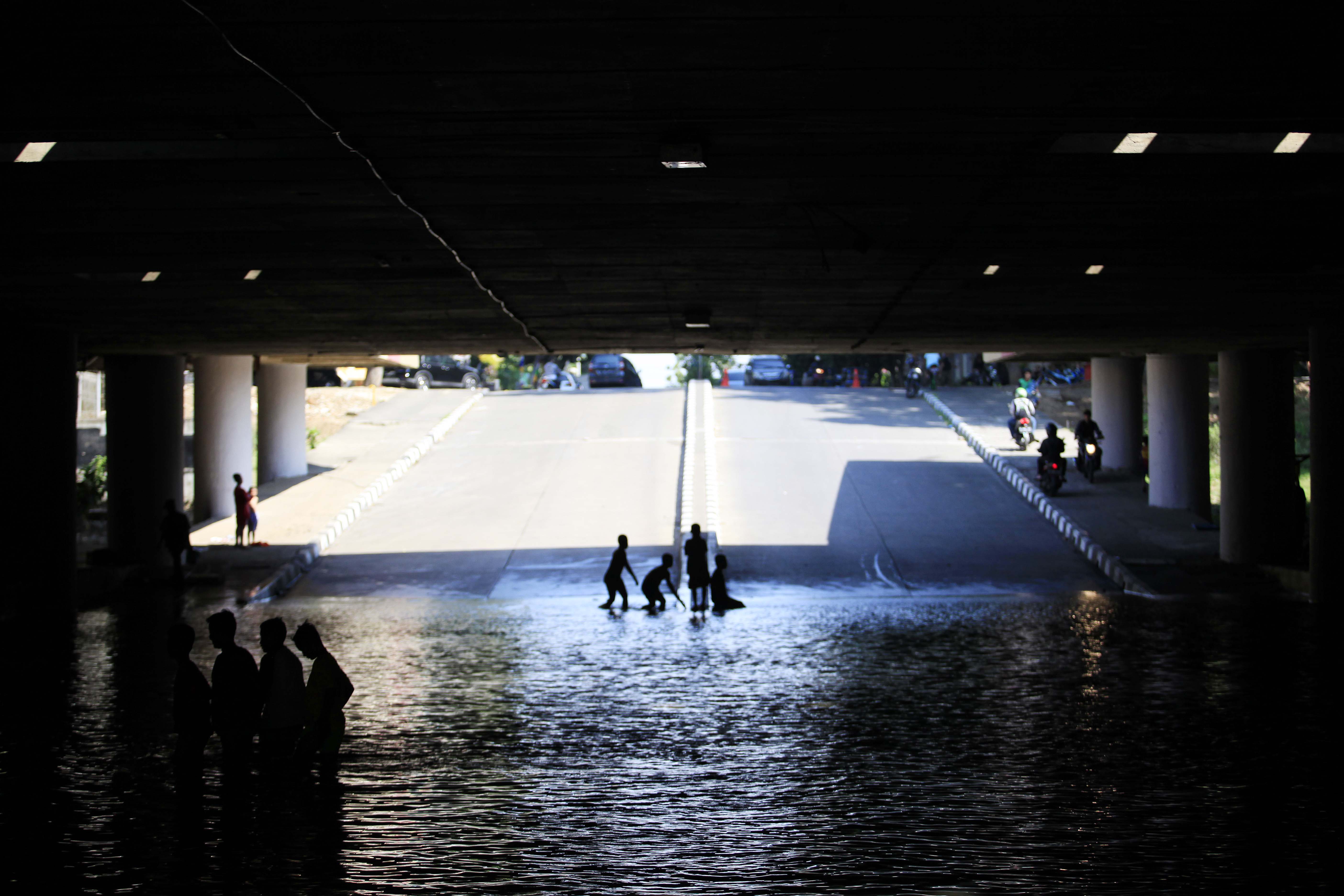 ilustrasi -- underpass kemayoran terendam banjir