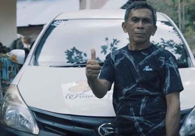  Djody James Rawung bisa berangkat jalan-jalan ke Jepang karena kesetiaannya menggunakan Daihatsu selama 20 tahun. 